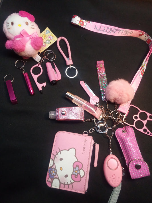 Hello Kitty Inspired Safety Keychain Bundle