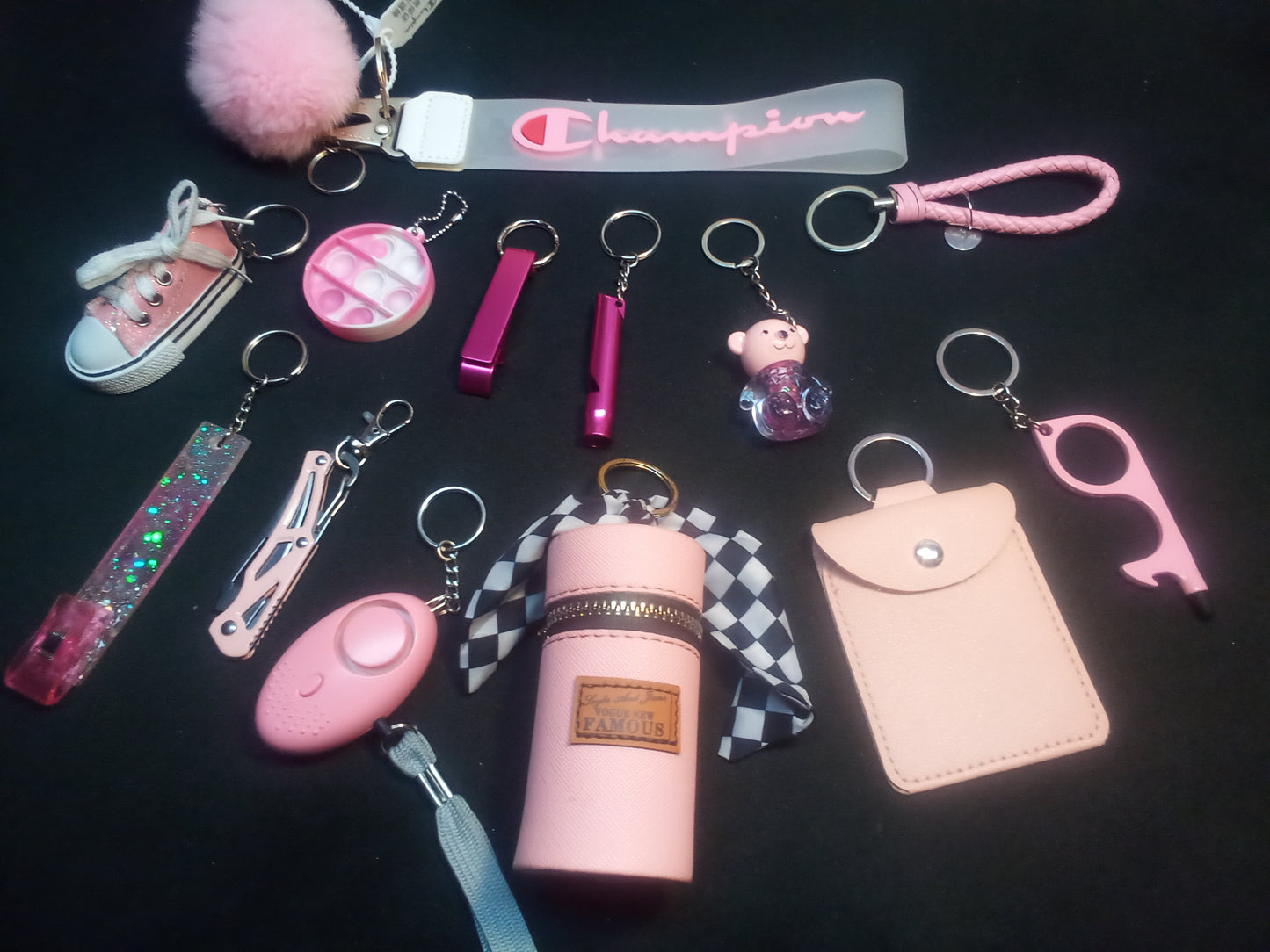 Baby Pink On the Go Keychain Bundle